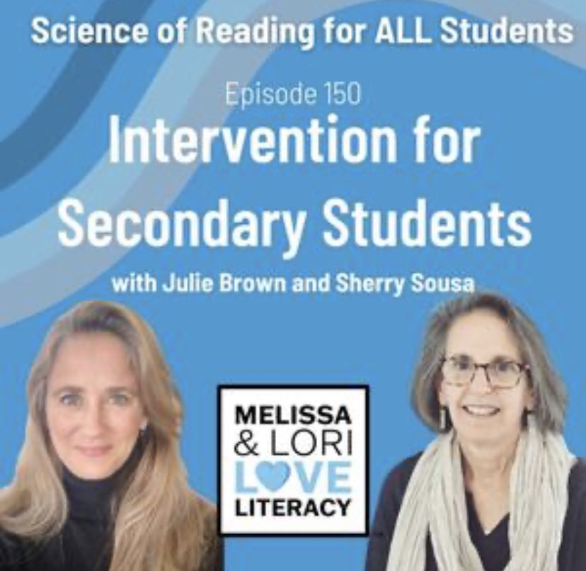 Just heard about yet another district - in Illinois - pursuing our model! Bright lights of adolescent literacy programming abound! Thank you @literacypodcast for sharing our story in Episode #150. It’s not too late. Reading is their right. And our moral obligation.
