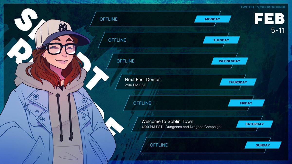 Schedule for Feb 5-11