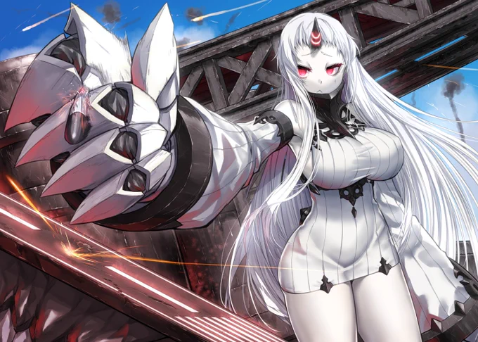 #見た人もなにか無言で深海棲艦をあげる 大昔に描いたのとスケブでかいたの 