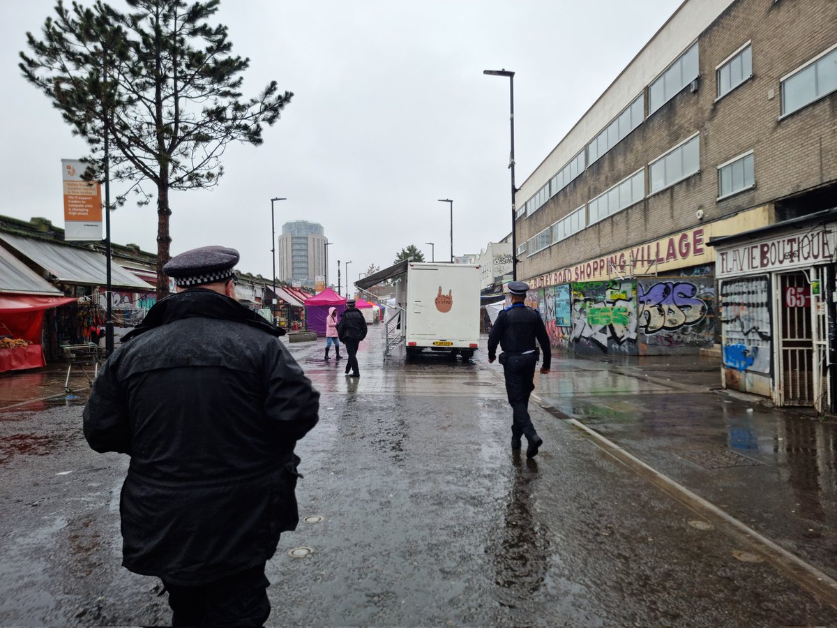 Wet patrols this morning in Ridley Road