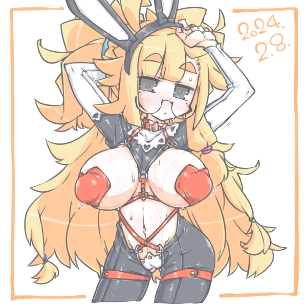 ° ω °) 2/8は 逆バニーの日 2024っ! Corkさんの描かれていた逆バのデザインが好きだったので リスペクトン 