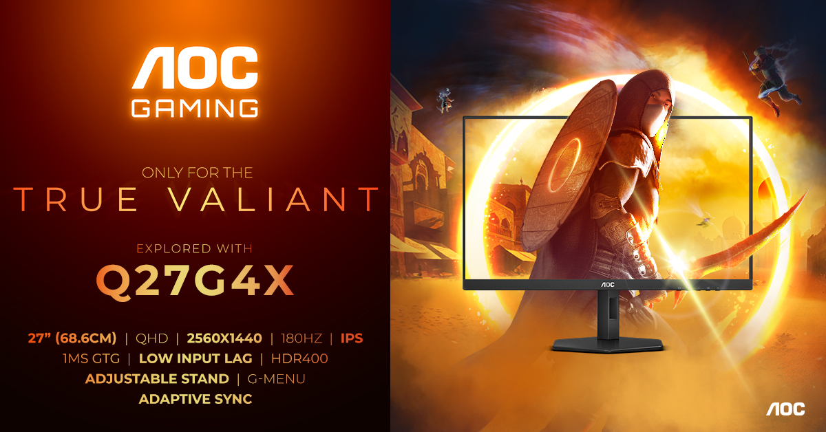 funkykit's tweet image. AGON by AOC – one of the world&apos;s leading gaming monitor and IT accessories brands – expands its AOC GAMING line-up by adding a QHD model to their G4 series, successor to their award-winning G2 series. The 27″ (68.6 #180Hz #1msGtG #AdaptiveSync

funkykit.com/news/agon-by-a…