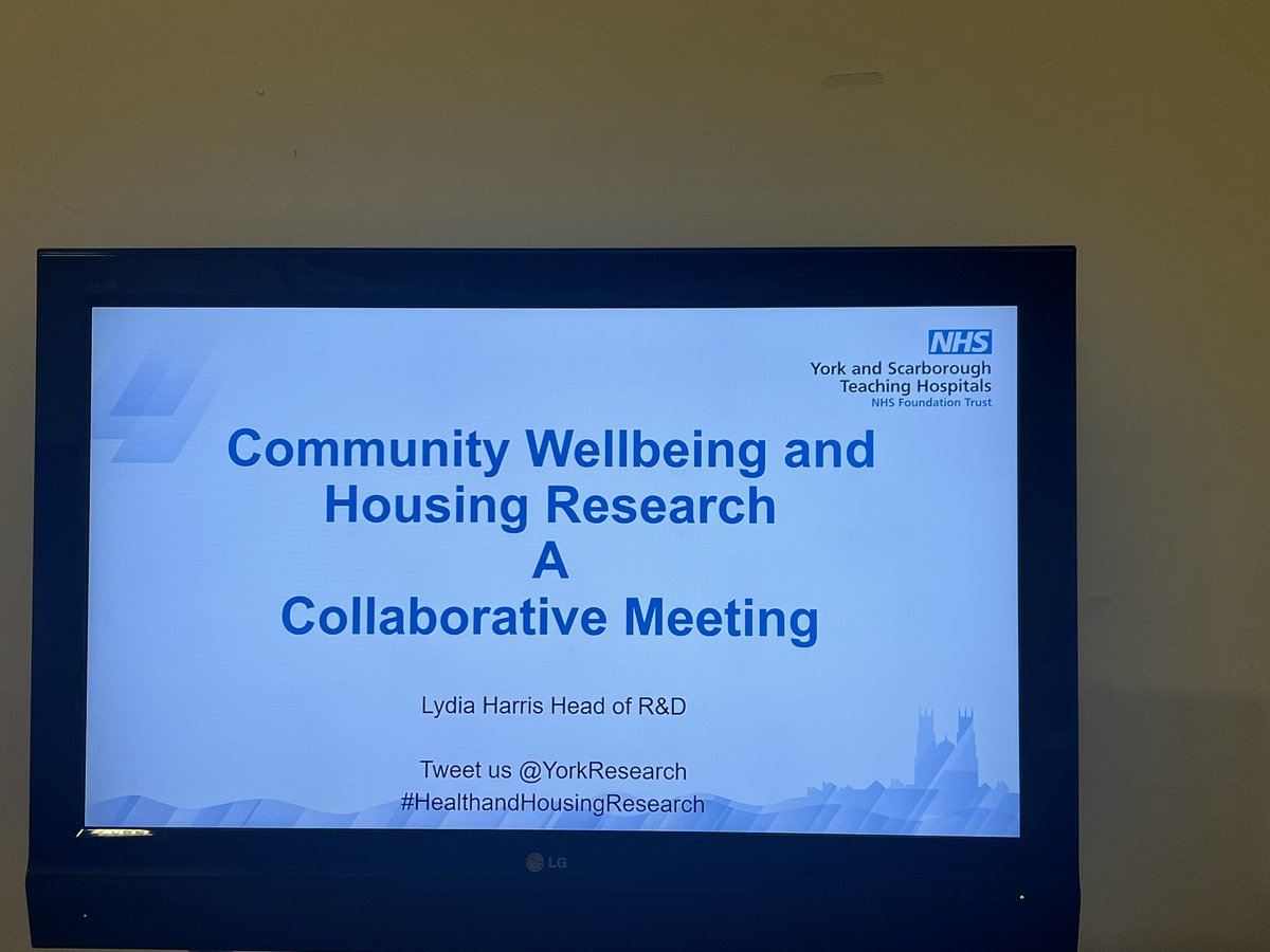 Welcoming academic colleagues and wider organisations in the Scarborough area for our Community Wellbeing and Housing Research #healthandhousingresearch @UniOfYork