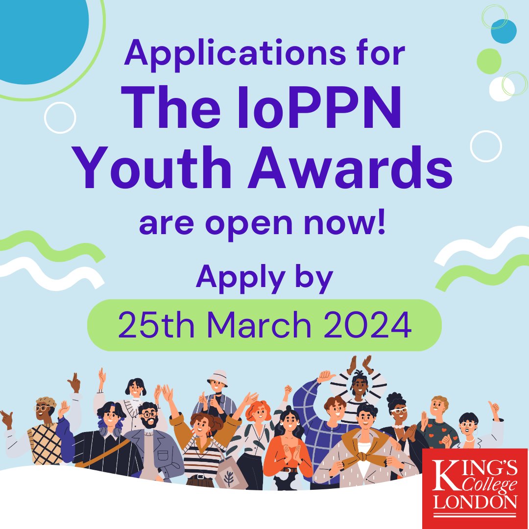 We are pleased to announce that applications for the 2024 IoPPN Youth Awards are open! Are you aged 15-18, at a state school in London/Greater London and studying GCSEs, A-Levels or equivalent? Head to the link in our bio to apply for summer work experience at KCL.