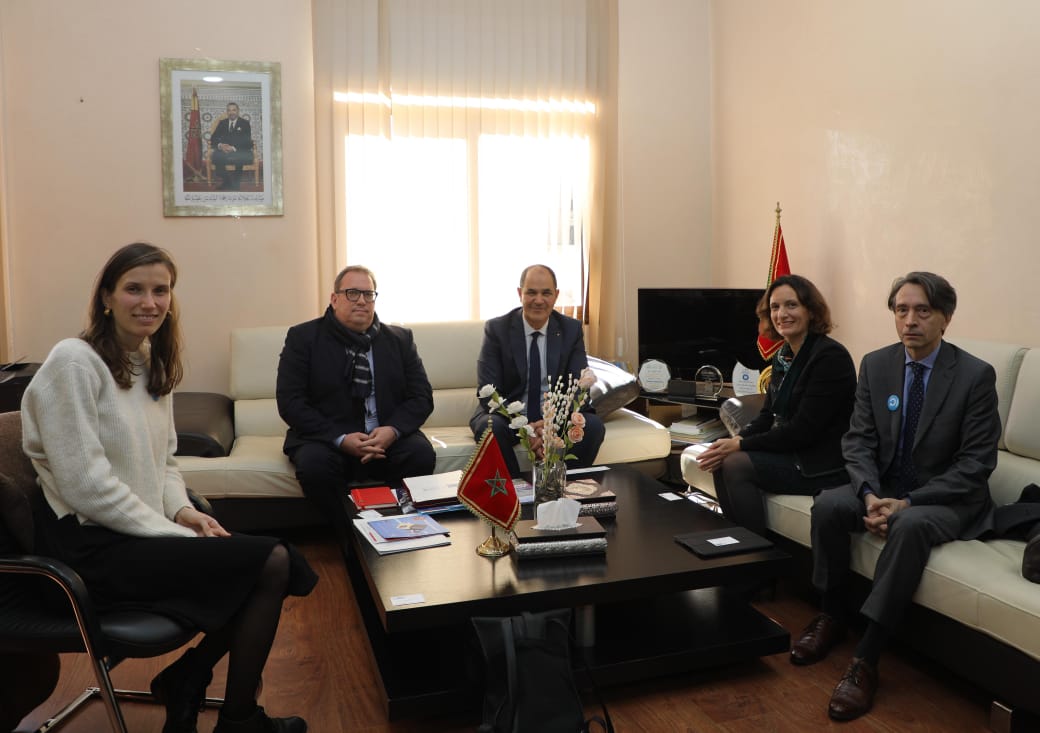 Visite d’une délégation de l’Ambassade de France au Maroc à l’Université Moulay Ismaïl de Meknès, le mardi 06 février 2024.