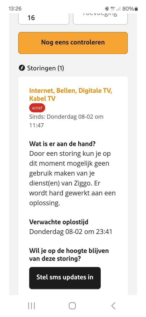 Storing <a href="/ZiggoWebcare/">Ziggo</a> tot vanavond? Hoe kan het dat jullie nu al weten dat dit zo lang gaat duren en vooral waarom???