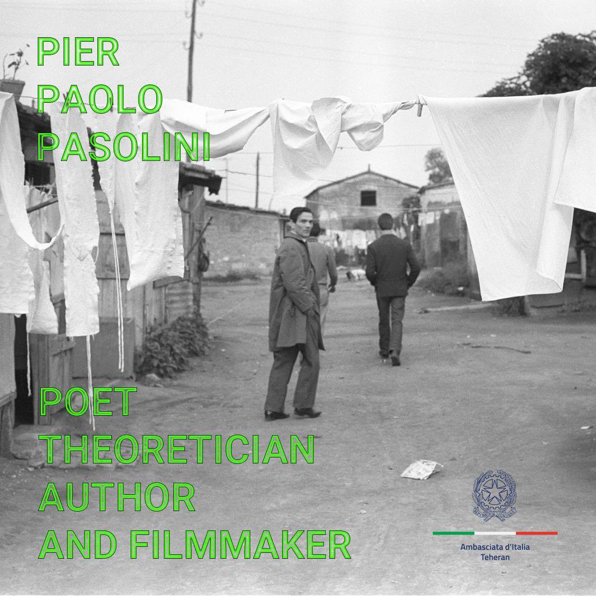 Introducing today, at @Assafir_Perrone’s residence, the new festival “Pier Paolo Pasolini. Poet, Theoretician, Author and Filmmaker”, featuring some of Pasolini’s iconic films & groundbreaking documentaries and highlighting his visionary and immortal legacy.