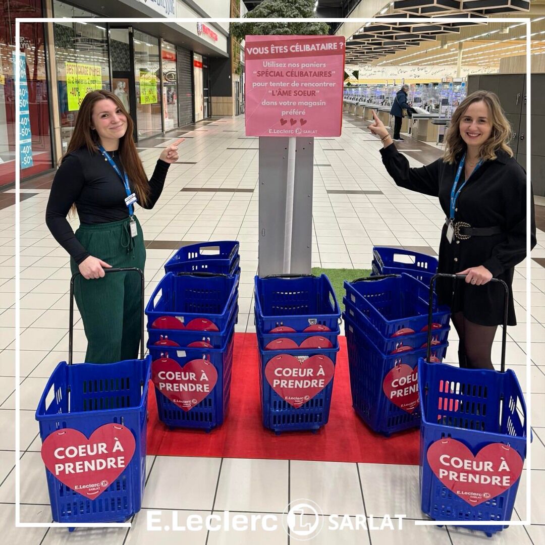 À l'approche de la #SaintValentin, certains magasins ont décidé de vous donner un coup de pouce pour trouver l'amour au détour d'un rayon 😉 ❤️