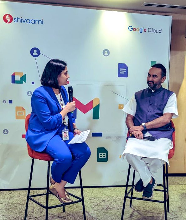 Integrating technology with @SriSriTattva core values and work systems has consistently been our top priority. We have maintained a longstanding association with @google. An interesting discussion @googleworkspace at Bangalore today.