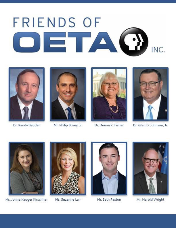 Honored to welcome Randy Beutler, Philip Busey, Deena Fisher, Glen Johnson, Jonna Kauger Kirschner, Suzanne Lair, Seth Paxton, and Harold Wright to the governing Board of the Friends Of <a href="/OETAOK/">OETA</a>!

Learn more here: lnkd.in/g4DuZuUj