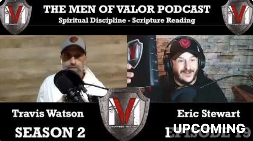 MOVMinistries's tweet photo. Join Travis Watson &amp; Eric Stewart - GA as they continue our February series on spiritual disciplines on the Men of Valor Podcast. #MOVPodcast  #MOVMinistries https://t.co/xy4Ag3Evyn https://t.co/skrC9jBNl7
