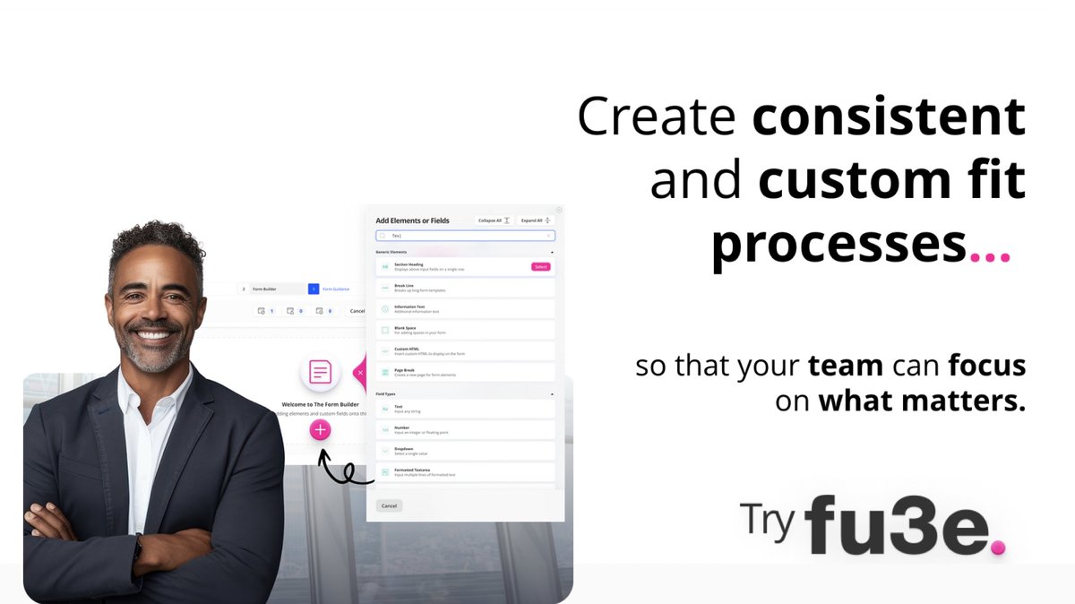 fu3eOfficial's tweet image. Want to create consistent and custom-fit processes?
So that your team can focus on what matters.
Try fu3e. 👉 eu1.hubs.ly/H07pBYB0
#CustomFitProcesses #Efficiency #StreamlineWorkflow #ProductivityBoost #TaskManagement #Solutions #TeamProductivity #PoweredByfu3e.
