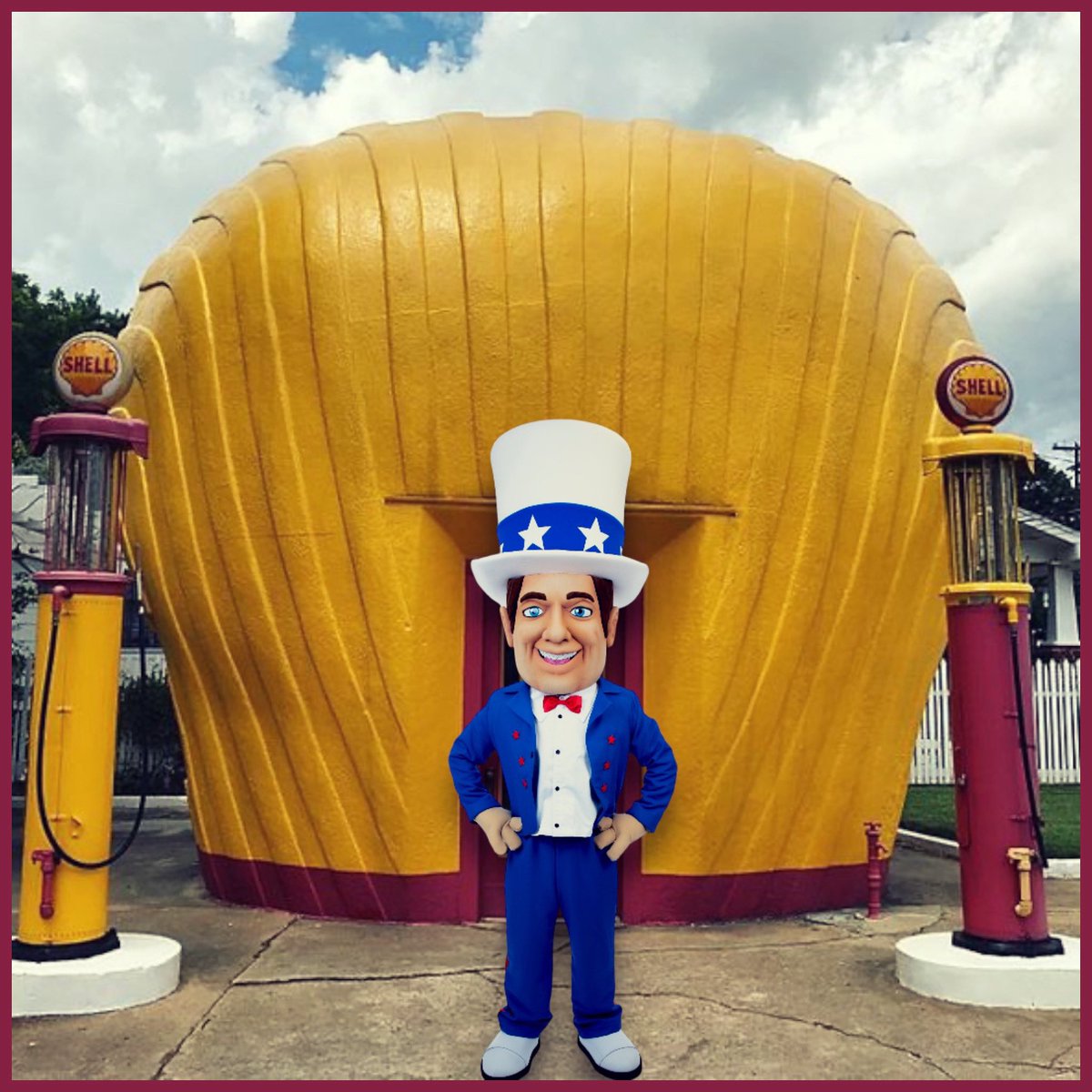MyersAuto's tweet photo. Sometimes you just gotta explore our beautiful city of Winston-Salem. Yesterday, Uncle Frank made a trip to the historic Shell Service Station.

Have you ever been? 🧐 

#clamshellgasstation #clamshellservicestation #shellgasstation #winstonsalem #frankmyersauto https://t.co/8z9fVwzVV9