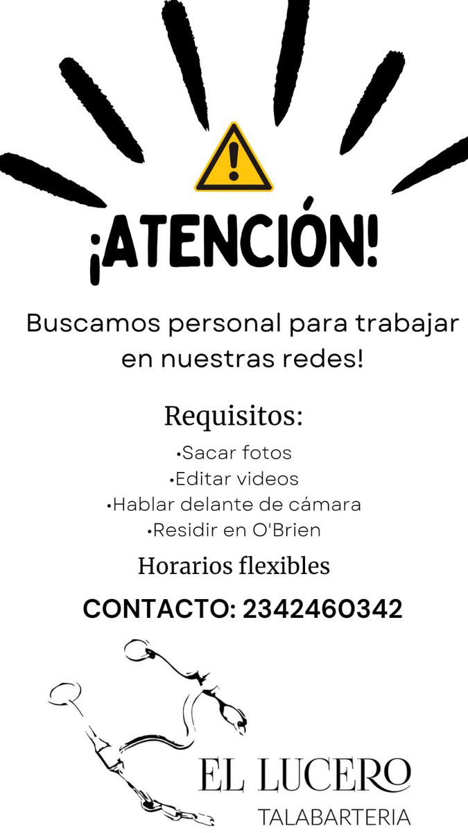 NicolasPolarolo's tweet photo. Buen día ! 

Oportunidad laboral : 

Si no sabes nada de los requisitos , no importa ! Te enseñamos ! 

Lo que nos importa es que te animes ! https://t.co/pjTKDkIPSd