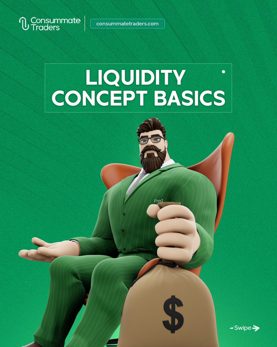 ConsummateTrdrs's tweet photo. #LearnWithFred | Now, you know what liquidity means and its effect on the market. Here are some basic concepts of Liquidity you should understand!
Tag a Forex Trader you think should know this👇🏽
#LearnForexTrading #ConsummateTraders https://t.co/6UwQdJBx40