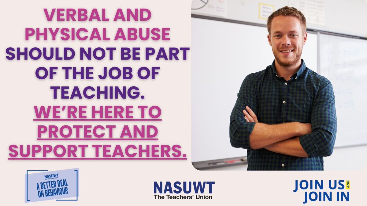 From taking industrial action in schools &amp; offering advice to members to lobbying ministers &amp; employers, we're here to help our members get a Better Deal on Behaviour.

nasuwt.org.uk/news/campaigns…

Just one of the ways in which we stand up for teachers. #heartunions