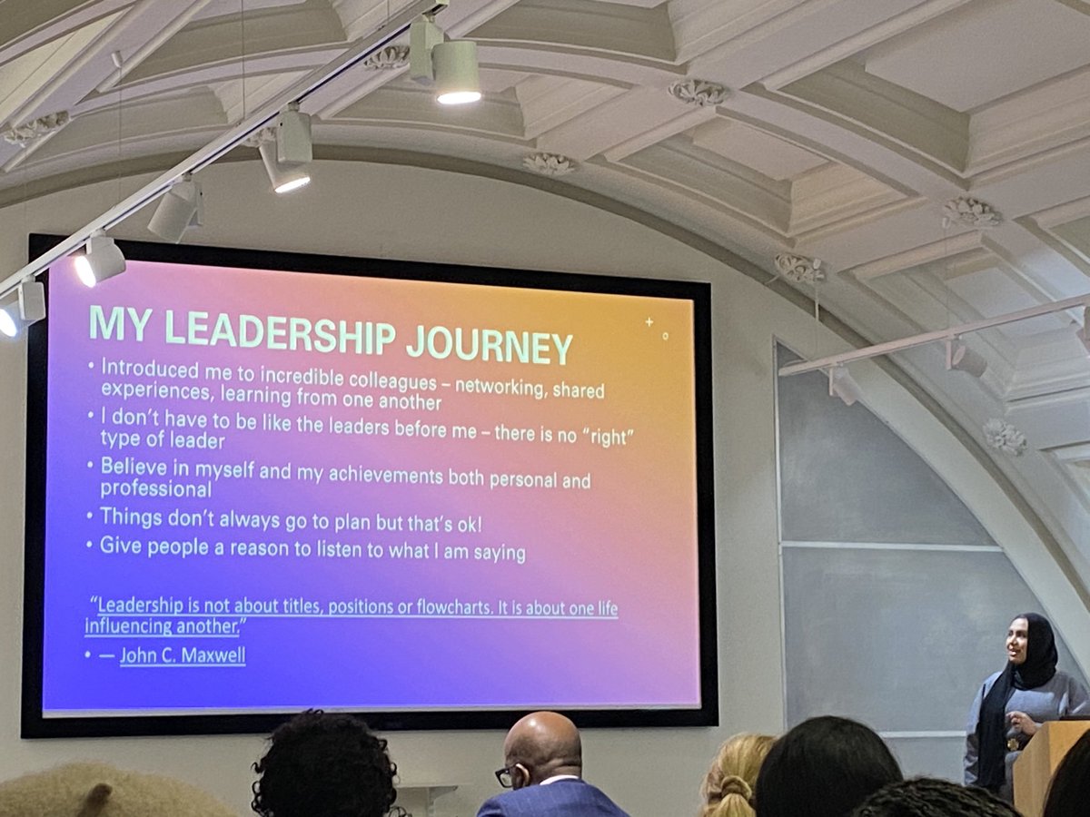 Naima Yusuf, specialist midwife at @NorthMidNHS, reflecting on her leadership journey through the @seacolestatue leadership programme. Inspirational. @FNightingaleF @MidwivesRCM