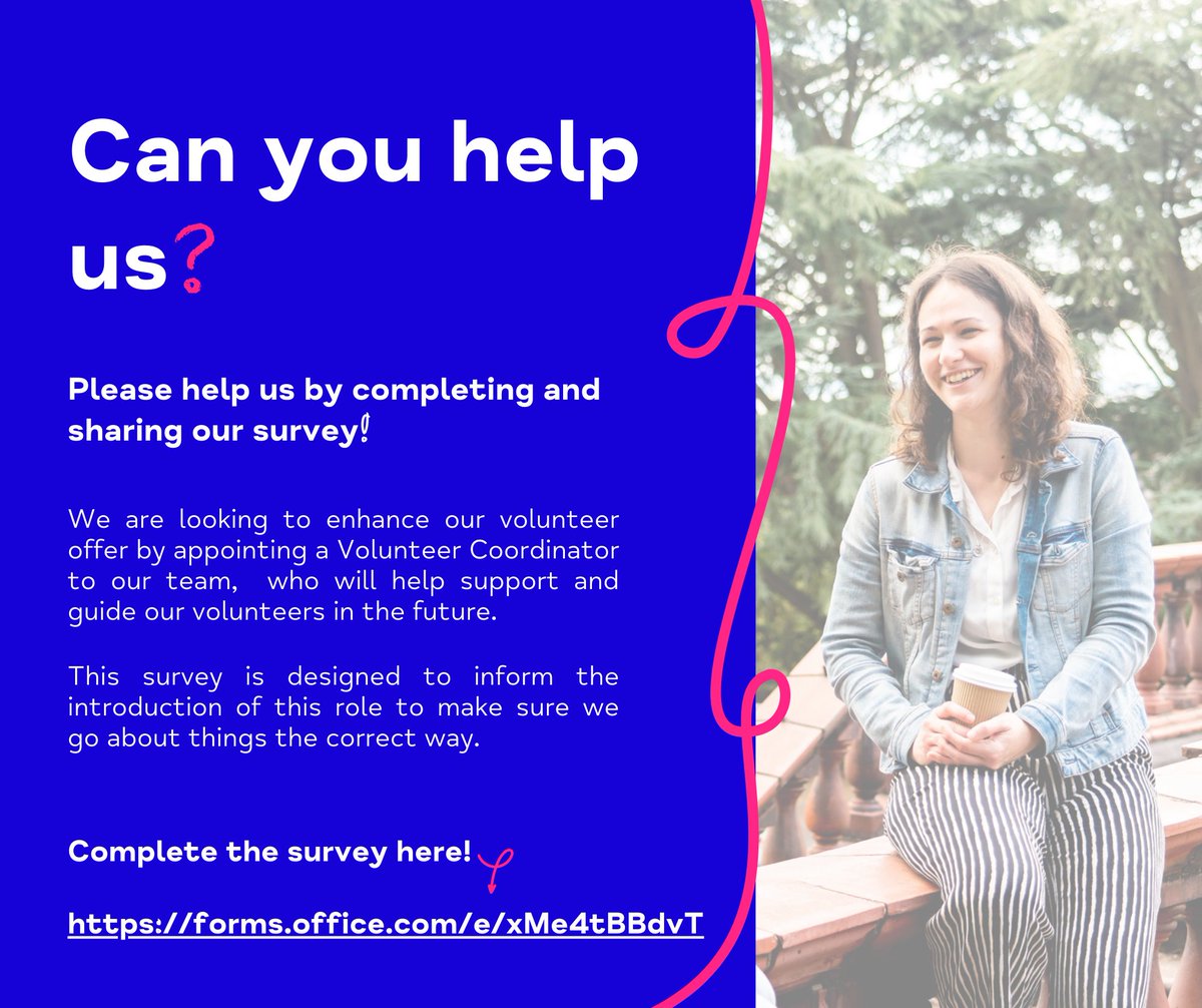 Are you able to help us by completing our survey? 

We're enhancing possible volunteer positions at mind Aberystwyth by appointing a volunteer co-ordinator to our team who will guide and support our volunteers in the future!

Complete the survey here... forms.office.com/e/xMe4tBBdvT