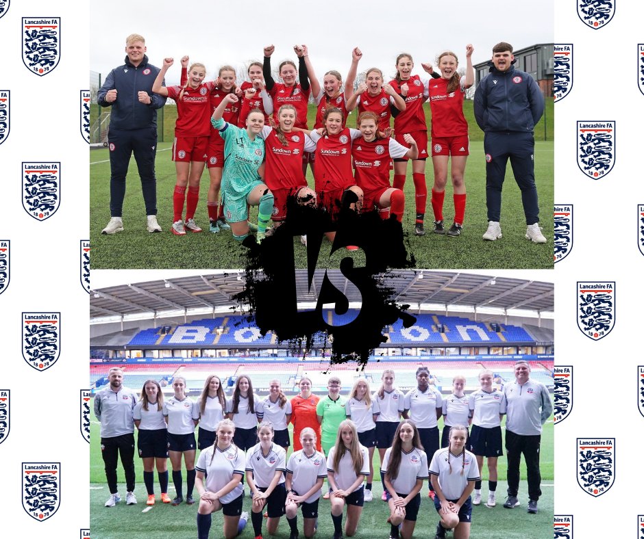 🏆 County Cup Finals 2024 Accrington Stanley Women FC Red U15🆚Bolton Wanderers Girls FC U15 🏅 Under 15 Girls Youth Final 🗓️ Sat 10 February ⏰ 10am 🏟️ County Ground, Leyland 💷 £6 Adults, £3 Concessions 🪙 Cash Only #CountyCups24