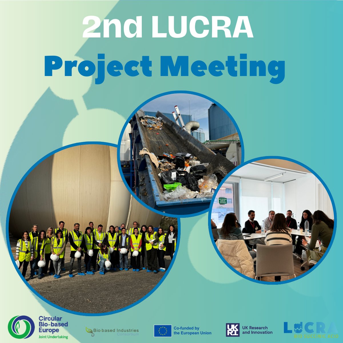 This week's 2nd @EU_LUCRA project meeting hosted by @FCC_MA took place in Madrid 🇪🇸 Partners were catching up, sharing progress updates and discussing future activities, followed by the visit of a Biomethanisation plant 🌿🏭We’re back and highly motived to tackle our new tasks💪