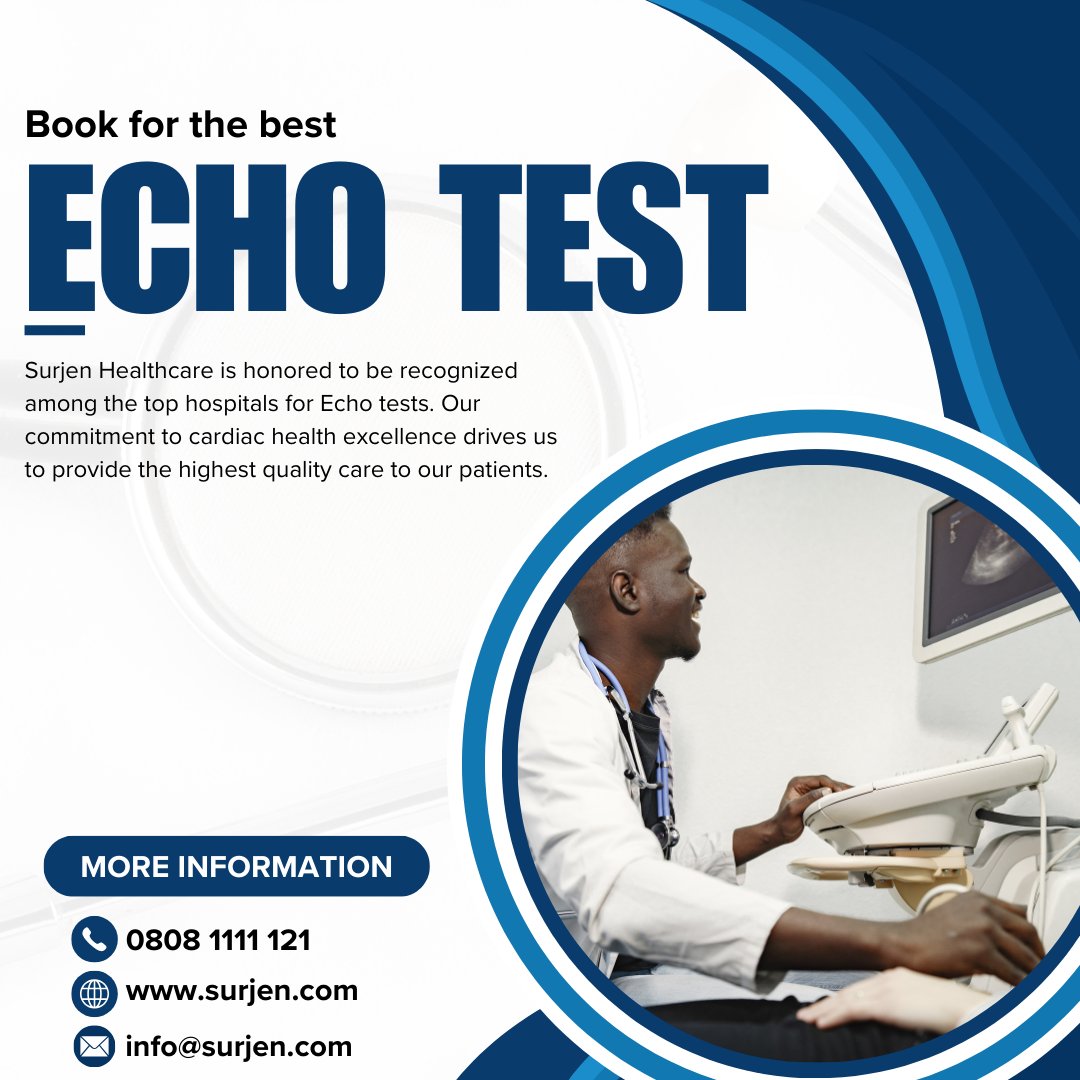 Explore our latest blog post featuring the top hospitals to run an Echo test! Surjen Healthcare is proud to be among the leading institutions providing exceptional cardiac care. 💙🏥

 #EchoTest #CardiacHealth #SurjenHealthcare #TopHospitals #HeartCare #HealthcareExcellence