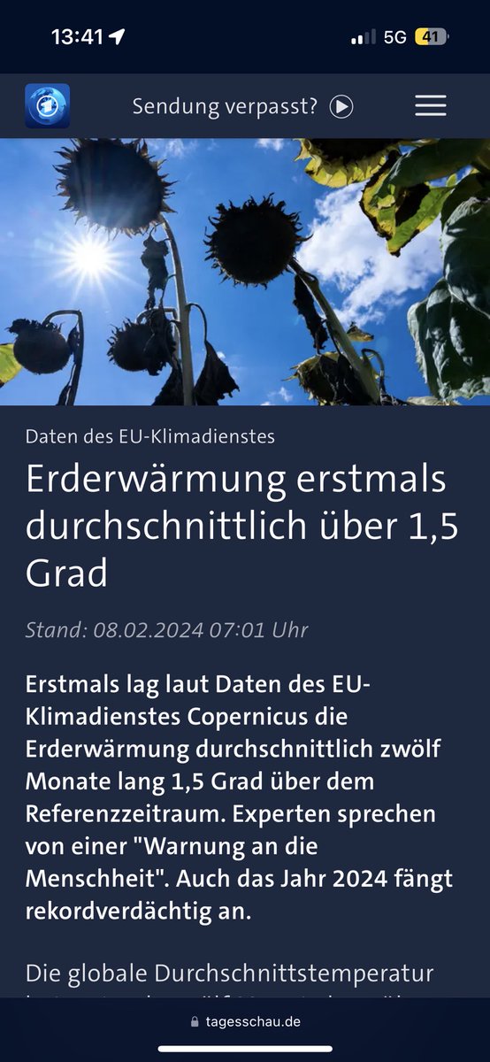 Huhu <a href="/tagesschau/">tagesschau</a>, wieso ist das nicht ganz oben bei euch auf der Startseite?