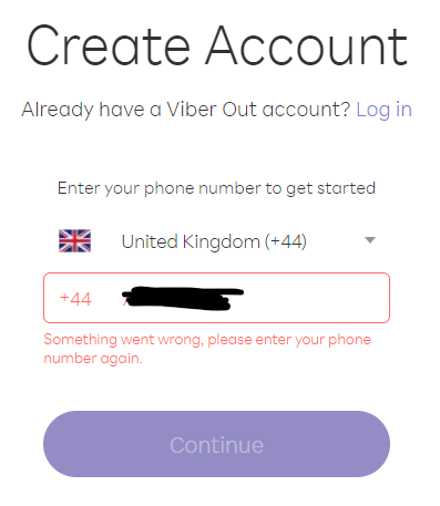 Nik24nik's tweet photo. @ViberHelp  Any idea why I keep getting this error, with any number I try? You've taken my payment for the worldwide unlimited, but I can't login or create an account. https://t.co/G4OTU1tzQO