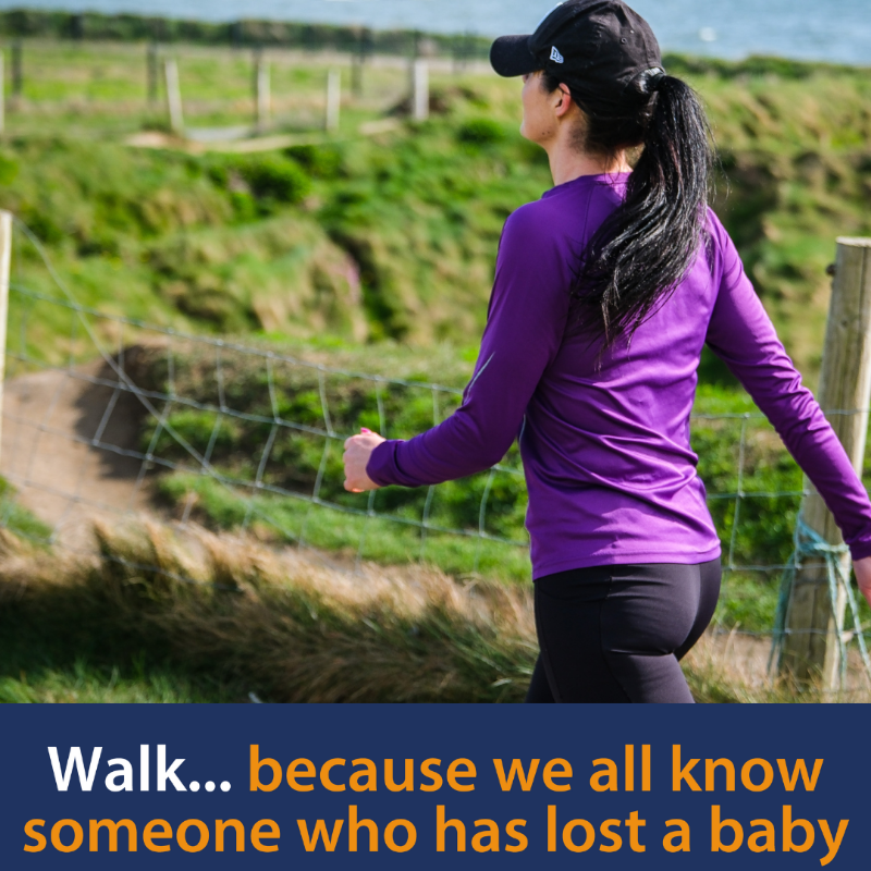 SandsUK's tweet photo. Walk for every much-loved baby sadly not here today 🧡  

Take on 100km and raise money to save babies’ lives 💙 

Sign up for your FREE t-shirt 👕