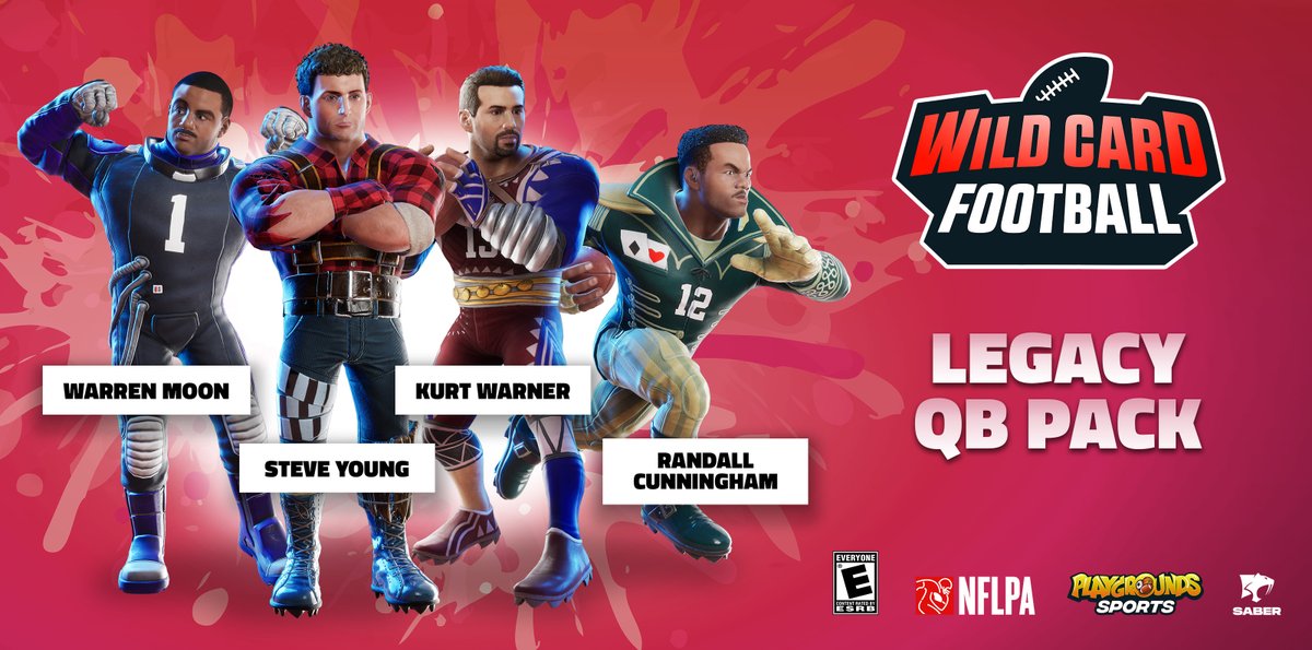 Warren Moon, Steve Young, Kurt Warner & Randall Cunningham Hit the Field in Wild Card Football’s “Legacy QB Pack” DLC, Out Now on PC, PlayStation and Xbox! tinyurl.com/347dv2ha
#games #wildcardfootball #legacyqbpack #saberinteractive