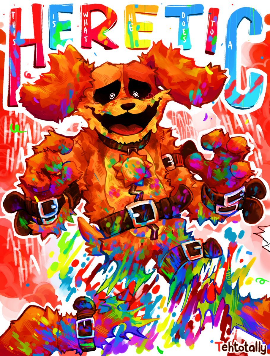 TehTotally's tweet photo. he's seeing colors!! a lot of them.. #PoppyPlaytime https://t.co/wlkhCfxvop
