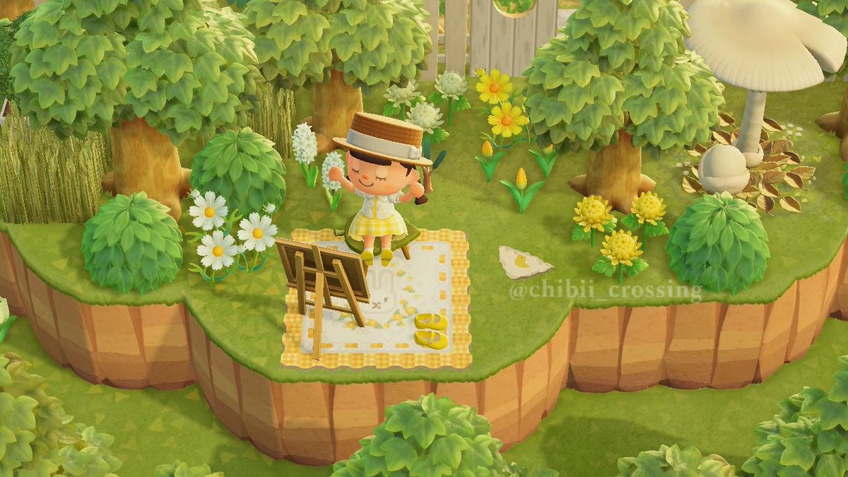linymini's tweet image. listening to the sounds of nature and hoping for the inspiration to hit 😌💛 
#springcore #acnh