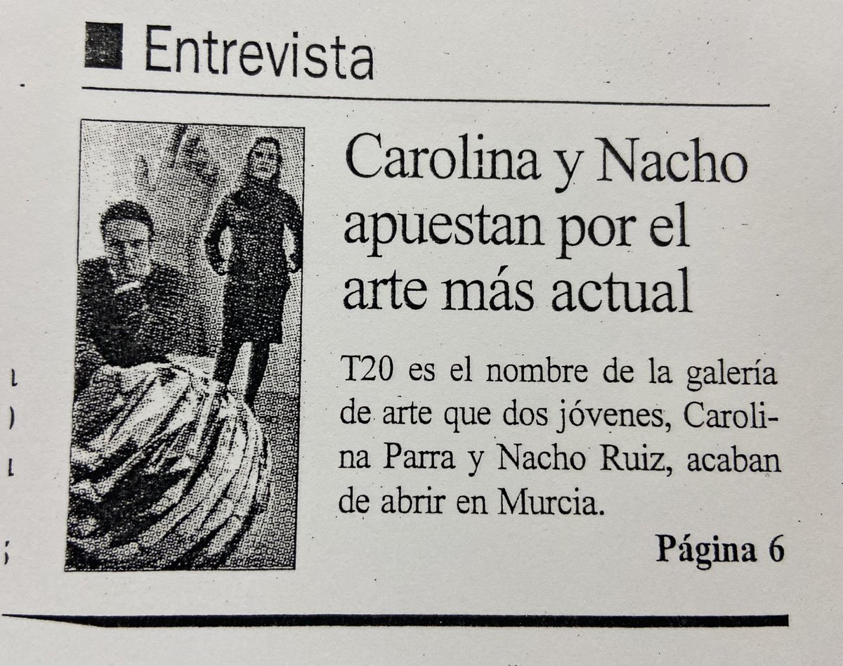 Just kids. Inauguración de T20 hace 24 años.