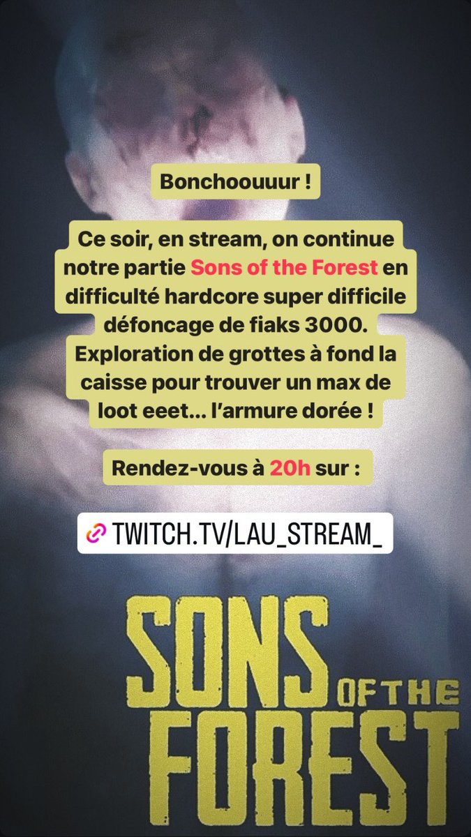 Rendez-vous à 20h sur ma chaîne Twitch ! :D

💜 Twitch.tv/Lau_Stream_

<a href="/RT4French/">FrenchRT</a> <a href="/French_Retweet/">Communauté Francophone 🇨🇵</a> @RTStreamee