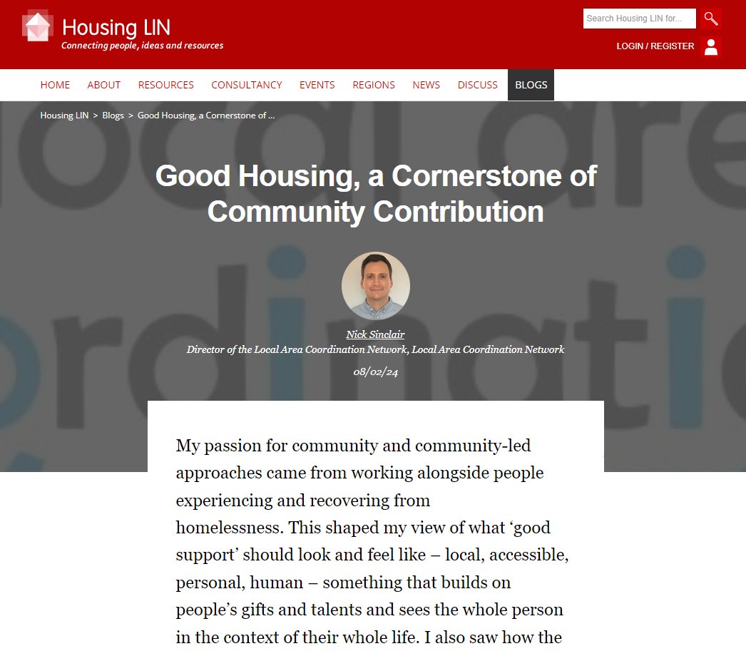 HousingLIN's tweet image. 📢NEW blog alert!

@LacnNick, Director of @LACNetworkUK, explores &apos;Good Housing&apos; as a cornerstone of community contribution, arguing that many of the answers we seek lay within us and our communities, not services.

Read on:🔗housinglin.org.uk/blogs/Good-Hou… #HLINblog
