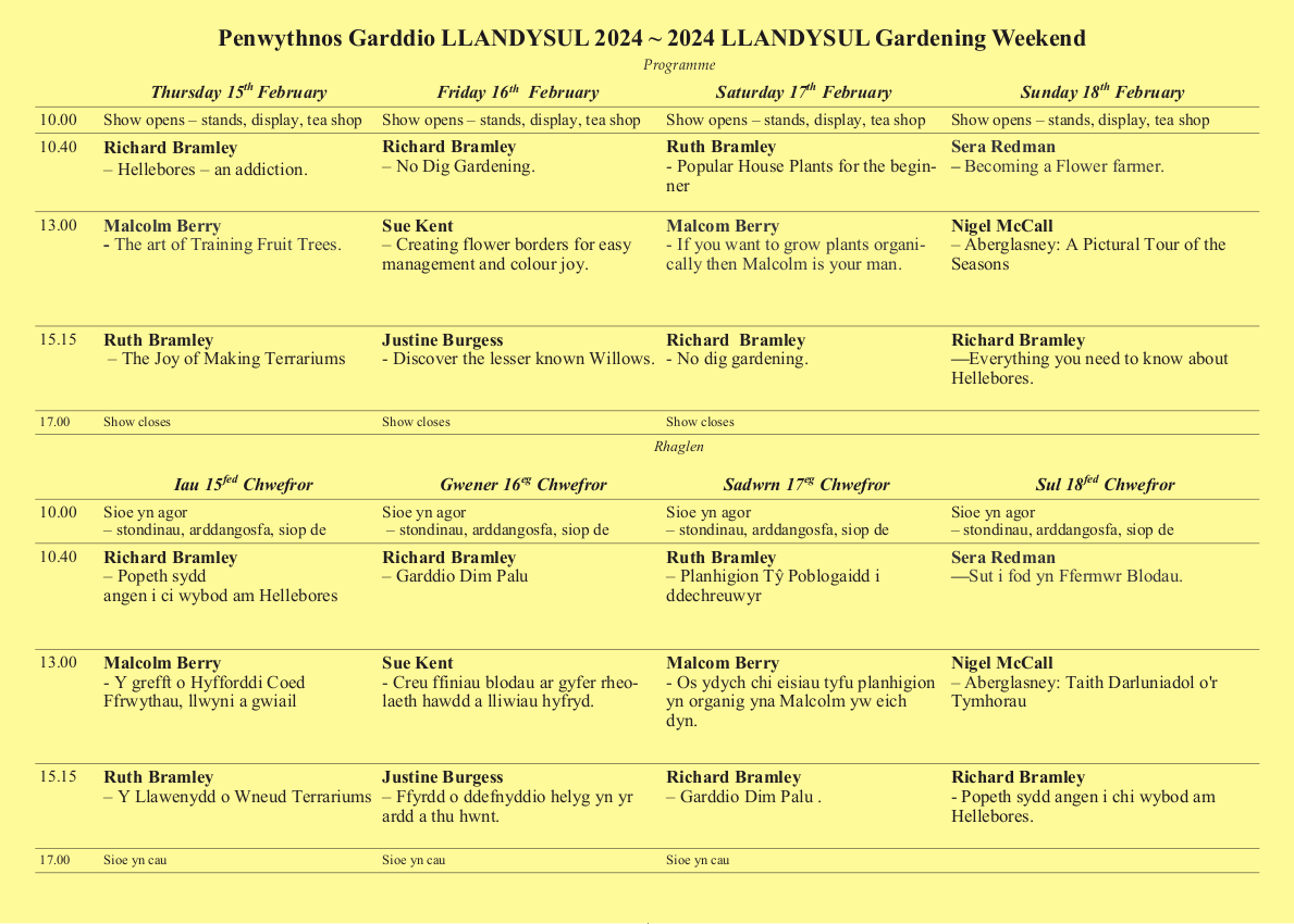 Wythnos i fynd tan y Penwythnos Garddio Llandysul! A week to go until the start of the Llandysul Gardening Weekend! llandysul-ponttyweli.co.uk/llandysul-gard… @Discovercarms @visitceredigion @visitwales @VisitMidWales @VisitCambMtns #gardening
