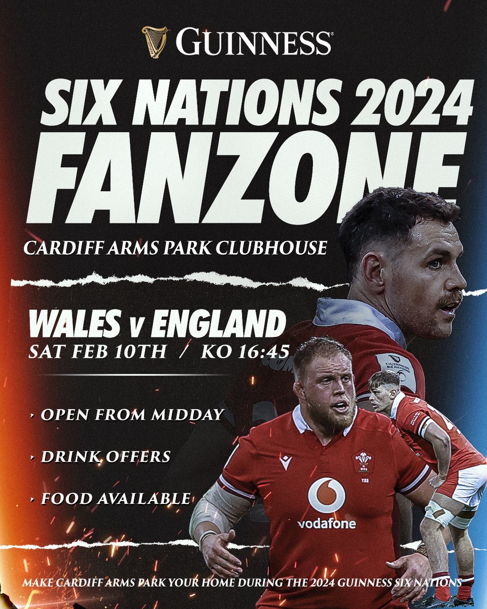 🏴󠁧󠁢󠁥󠁮󠁧󠁿🆚🏴󠁧󠁢󠁷󠁬󠁳󠁿 right here in the Clubhouse this Saturday! #GuinnessSixNations