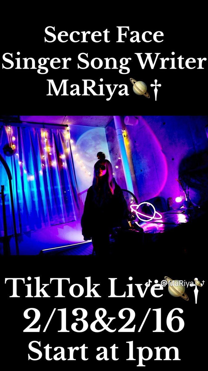 CP_mariya_ist's tweet photo. Secret Face Singer Song Writer
MaRiya🪐†

TikTok Live
2.9 Start at 1pm
2.13 Start at 1pm
2.16 Start at 1pm

and also I'll try to do Only Subscription Live
2.13 Start at 3pm✨

#MaRiyaSong
 
TikTok↓
https://t.co/sRckj5H8Id https://t.co/StPnUgkjB1