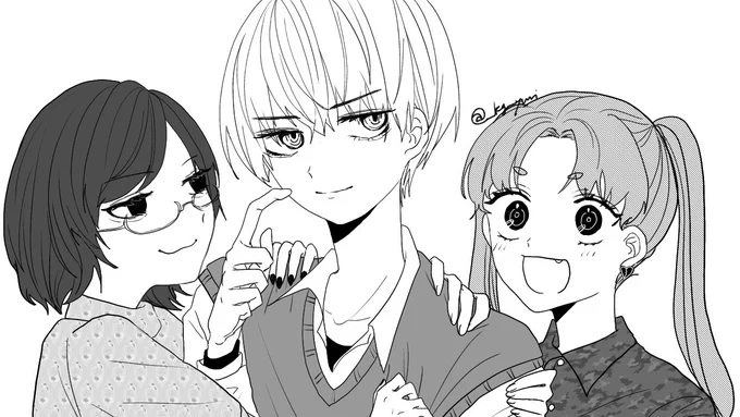 #創作百合
数年前に描いたやつ 