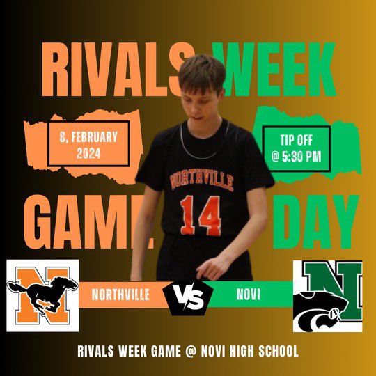 Gameday!!! Unified Stangs take on Novi today at 5:30pm @ Novi High School for rivals week!! Come and support your Unified Stangs as fan attendance counts for rivals week!!!