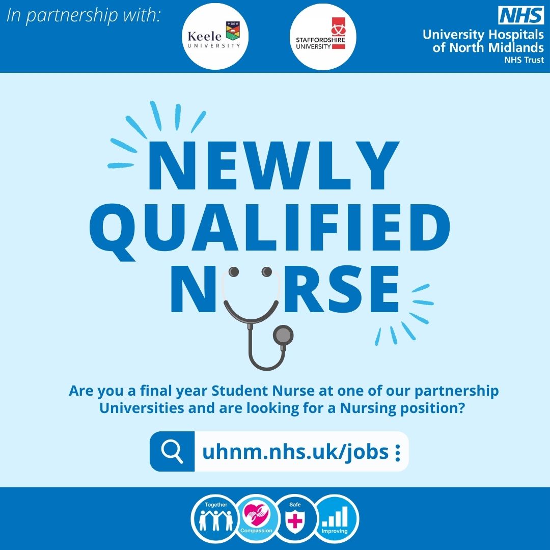 📢WE ARE RECRUITING <a href="/UHNM_NHS/">UHNM NHS Trust 🏥</a> | Newly Qualified Nurse🏥

Are you a final year Student Nurse at one of our partnership Universities and are looking for a Nursing position? 

Click here for more information and to apply: uhnm.healthjobsuk.com/?set-locale=en…

#MyUHNMcareer #Jointheteam⭐️