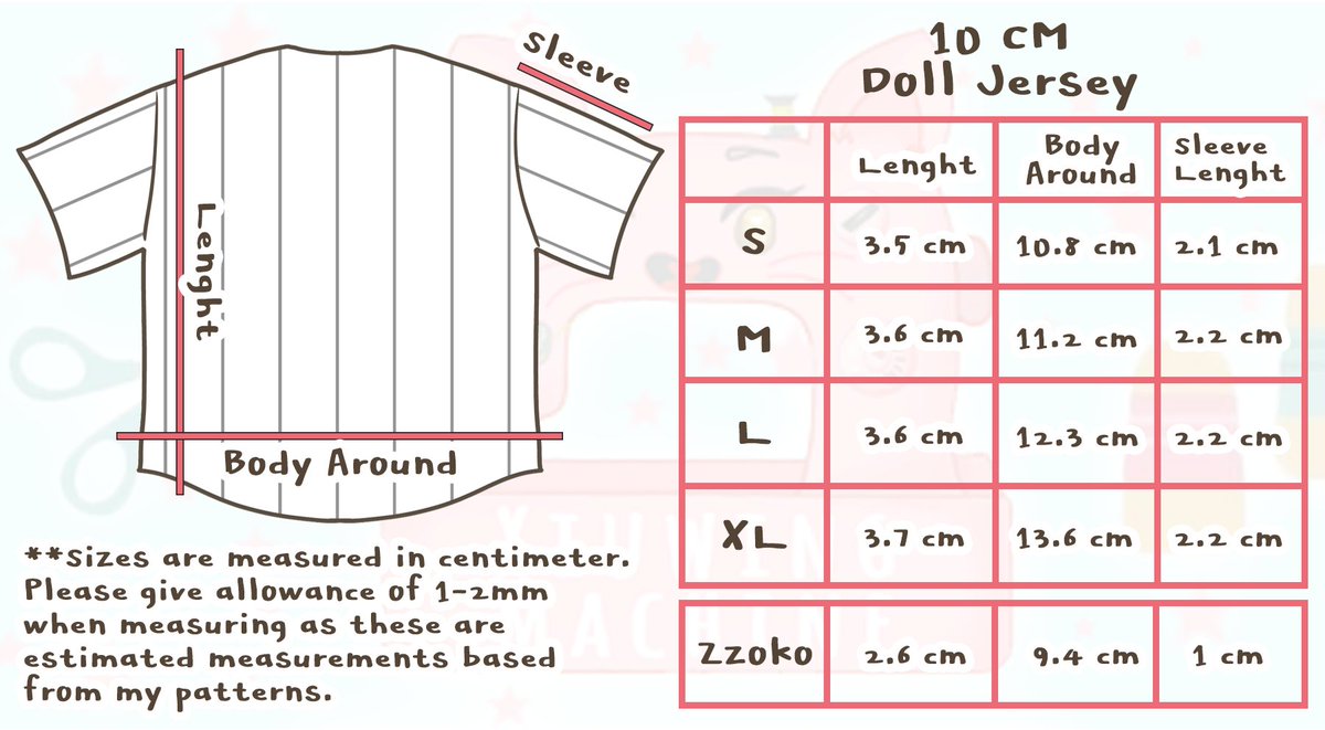 XiuwingMachine's tweet photo. Form for waitlist for EXO Doll Jersey Ver. 2023 will be posted at around 9:30 PM today and will be open until 12MN tomorrow, Feb. 9, 2023 :)

To give you idea  about the sizes, here's our updated Size chart for the jersey. You may check them in advanced.

Thanks! https://t.co/11B1AgUHSx