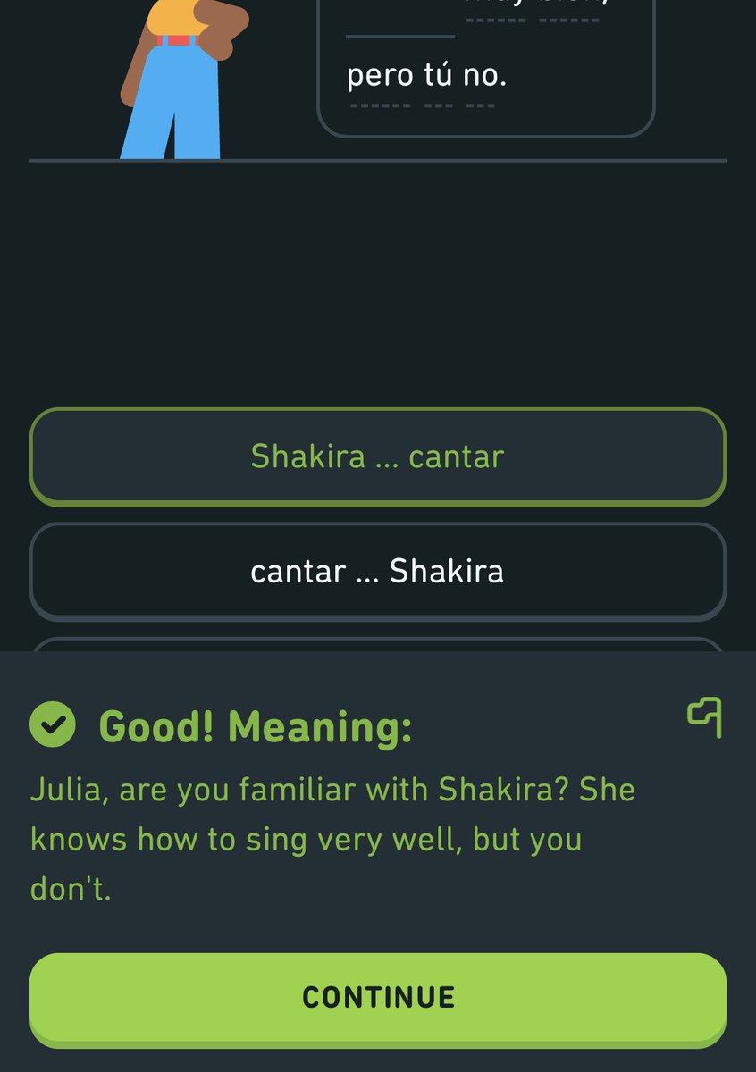 AdamCentral89's tweet photo. Today I learnt how to start a fight in Spanish 😳 #Duolingo https://t.co/Tl38TxZ8d0