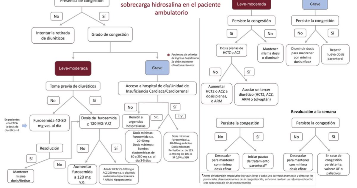 ⚠️Documento para descargar👇👇 🎯Consenso sobre el abordaje de la sobrecarga hidrosalina en insuficiencia cardiaca aguda @Sociedad_SEMI @secardiologia @SENefrologia 👉 abordaje multiparamétrico: 📌Clinica 📌Imagen 📌Biomarcadores 👉sobrecarga hidrosalina en IC 🏥/🏡…