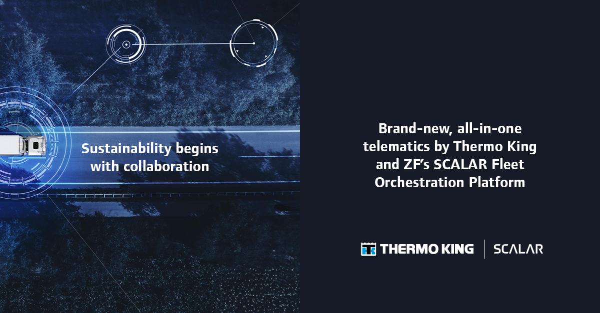 🤝 If we want to drive transportation forward, cooperation between OEMs is absolutely vital. That's why Thermo King and ZF’s SCALAR Fleet Orchestration Platform present: an all-in-one telematics solution, for a strong connection with your fleet. bit.ly/45HvIa4