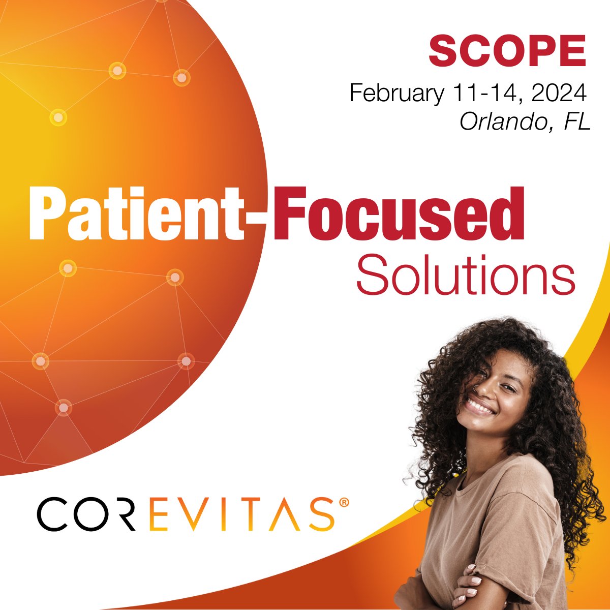 Attending #SCOPE2024? Stop by booth 830 to discover the many ways we're amplifying the #patientexperience. Pre-book a spot with us here hubs.la/Q02klRWz0

#realworldevidence #realworlddata #patientcommunity
