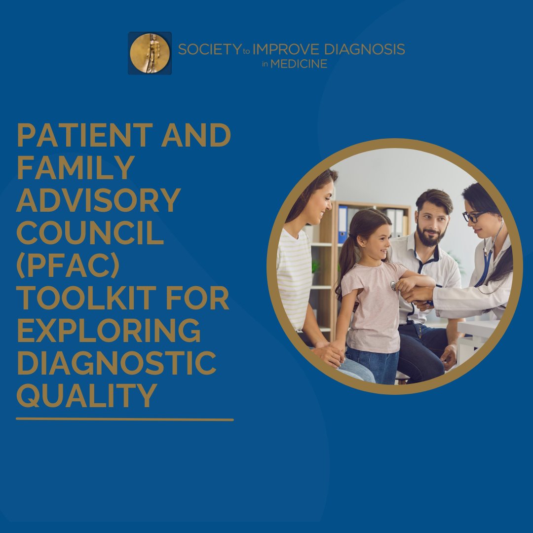 Enhance diagnostic quality with the PFAC Toolkit! Get involved, empower patients, and drive healthcare improvements. Explore now! #PatientVoice #PFAC #QualityCare #ImproveDx Toolkit Link: improvediagnosis.org/pfac-toolkit-f…