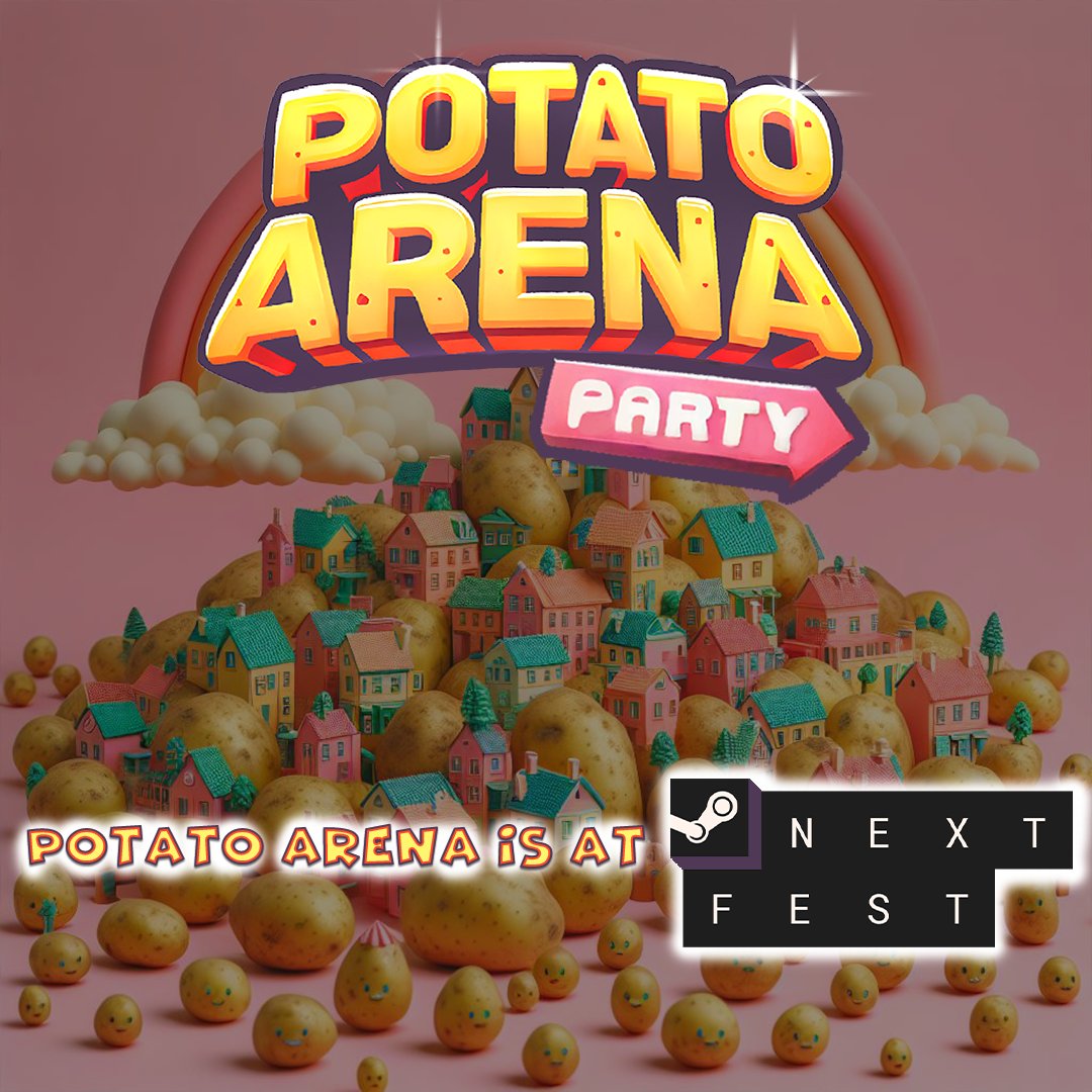 Erik Games (@studioerikgames) on Twitter photo Potato Arena multiplayer prologue is at Next Fest. Try the game
#onlinegaming #pcgaming #steam #playstation #nintendo #epicgames #partygame #potatoarena #consolegaming #videogames #videogaming #pcgaming #steam #steamgames #potatoarena #gaming #NEXT #nextfest Potato Arena multiplayer prologue is at Next Fest. Try the game
#onlinegaming #pcgaming #steam #playstation #nintendo #epicgames #partygame #potatoarena #consolegaming #videogames #videogaming #pcgaming #steam #steamgames #potatoarena #gaming #NEXT #nextfest