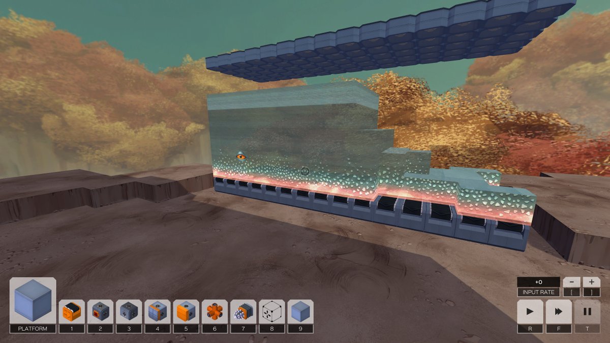 GarmLarsen's tweet photo. Minecraftのクジラ(違
骨や皮を取り除き、赤身と脂身を個別にパッキングせよとのお達し。ブロック単位で破壊する雑な工具しか無いんで食える部分が相当無駄になってる…
SSのプラントではこの後赤身肉が溢れてエラーになってるw
#Infinifactory https://t.co/4RcrB5RMyM