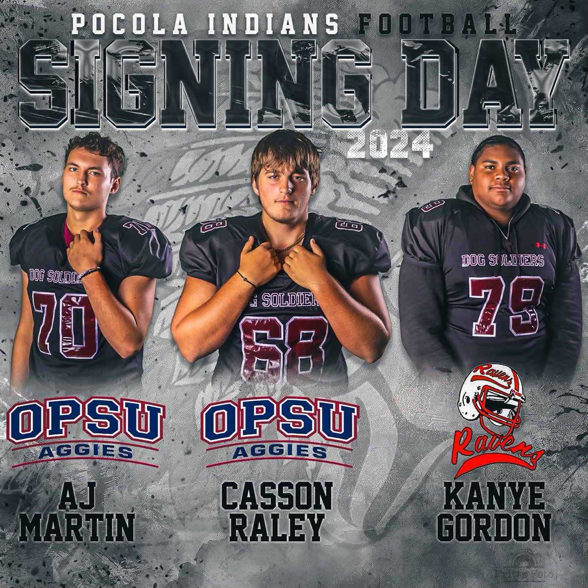 pocola_football's tweet photo. Congrats to our signees!! #IndianPride #Pocola #OkPreps @KanyeGordon05 @Aj_martin15 @Craley68 https://t.co/3J3o90tOB4