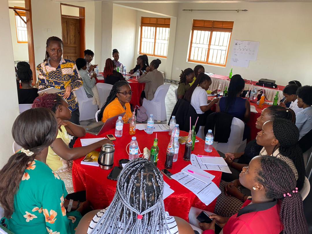 It is day two of our 3-days training for young women champions from universities and teenage centers. The 26 participants are being capacity built on SRHR, leadership and digital skills to enhance utilization of digital health services. #ImmersedUganda